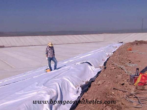 Short Staple Needled Punched Geotextile Fabric for canal