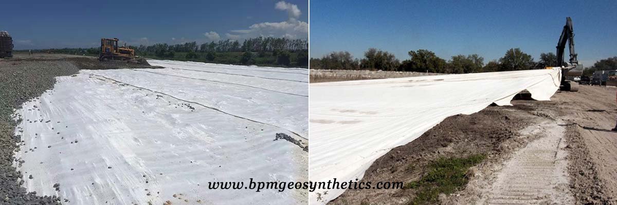 Kain Geotextile Pet Woven Berkualitas Tinggi