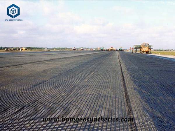 Material de geomalla para la construcción de carreteras en Corea