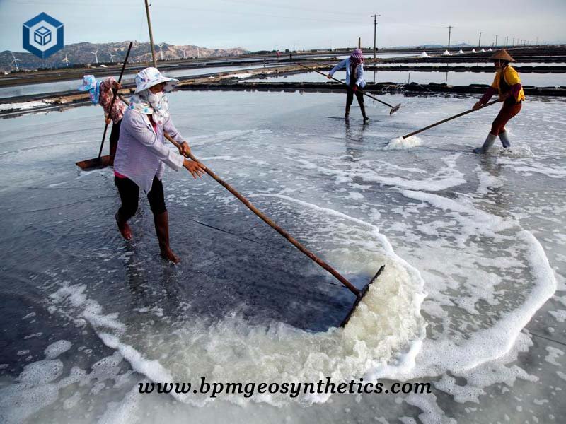 Pond Membrane for Salt Containment in Indonesia