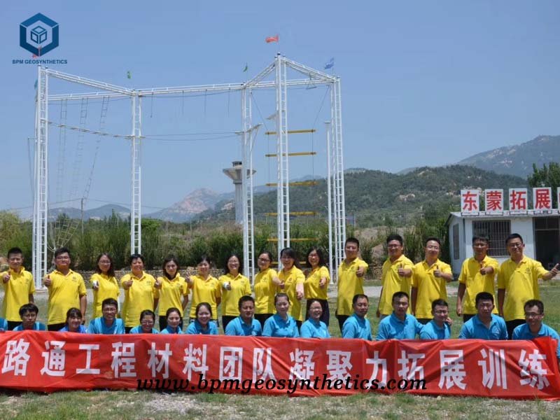 Entrenamiento de trabajo en equipo de BPM Geosynthetics