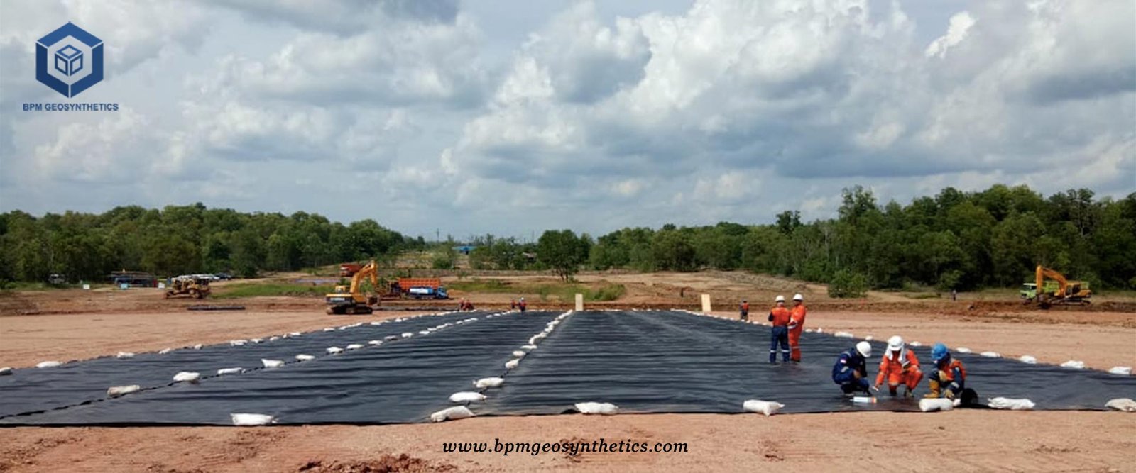 BPM Textured Geomembrane HDPE Liner for Chevron Petroleum Project