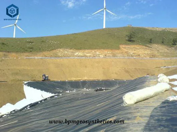 Мембрана для захоронения отходов для проекта по производству пылеугольного топлива в Колумбии
