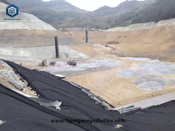 HDPE Geomembrana Liner untuk Proyek TPA di Chili