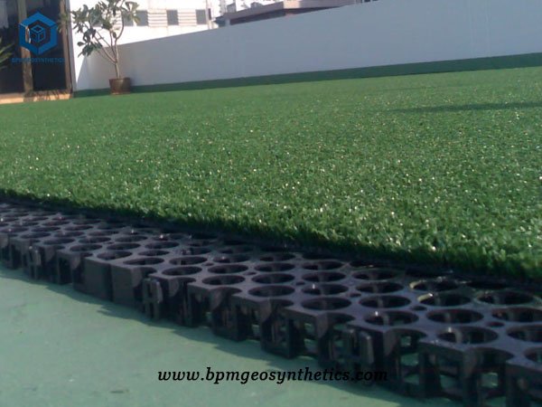 Drainage Cells with Geotextile for Roof Garden Project in Singapore