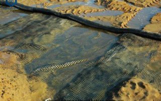 Warp Knitting Polyester Geogrid for Road Construction in Laos