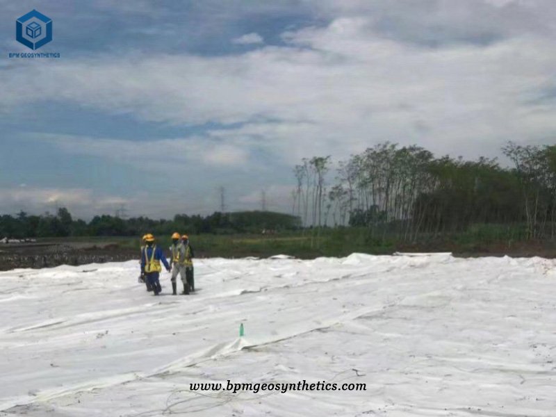 Filament Geotextile Fabric for Road Construction Project in Indonesia