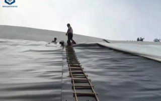 HDPE Geomembrane pond liner for Stormwater Retention Pond Project in USA