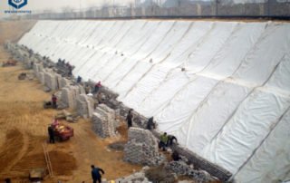 250gsm Non Woven Polyester Fabric for Causeway Construction Project in the Philippines