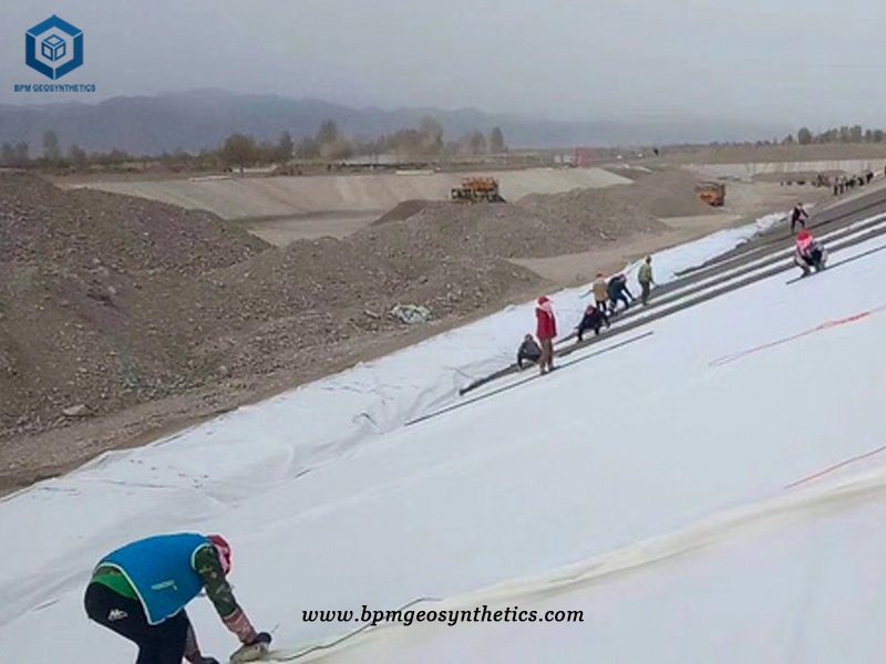 Geotextile and Geomembrane for Fluorite Heap Leach Pads Projects in Mongolian