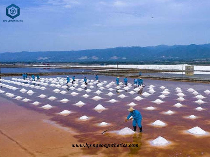 60 mil HDPE Plastic Liner untuk Kolam Penguapan Garam di Indonesia