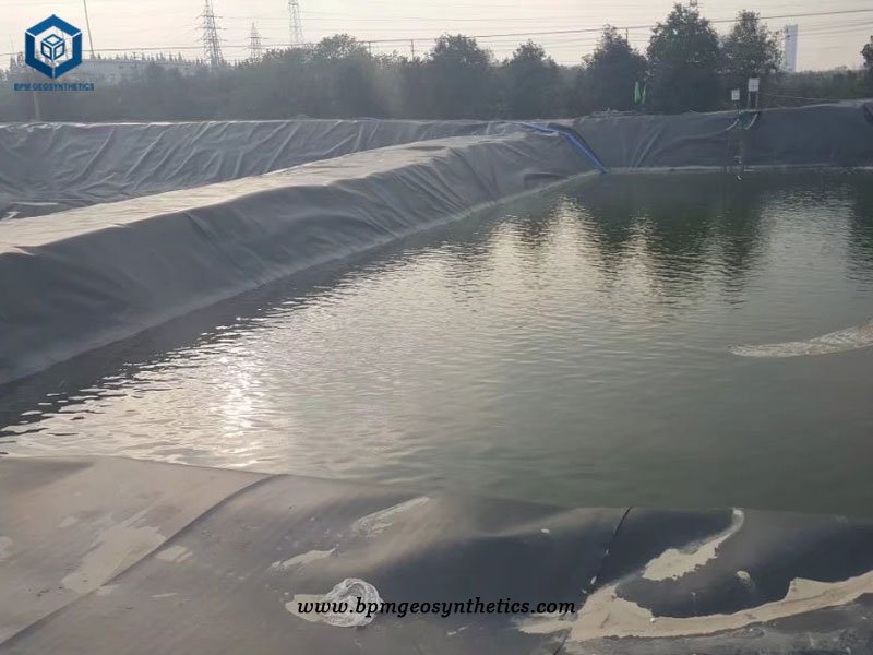 Black Plastic Pond Liners for Waste Water Treatment Project in Indonesia