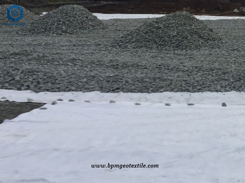 Nonwoven Needle Punched Geotextile for Sewage Treatment Project in America