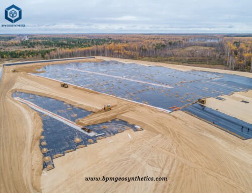 Membrane en polyéthylène haute densité pour projet minier en Mongolie