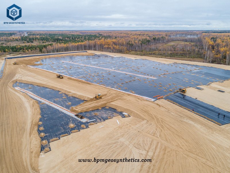 Membrane en polyéthylène haute densité pour projet minier en Mongolie