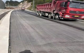 Geogrid poliester rajutan lusi untuk Mencegah Erosi