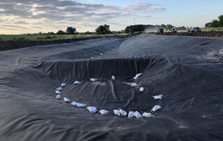 HDPE пластиковая геомембрана для пруда для захоронения отходов