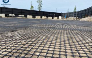 Geomalla biaxial de malla terrestre para la construcción de carreteras