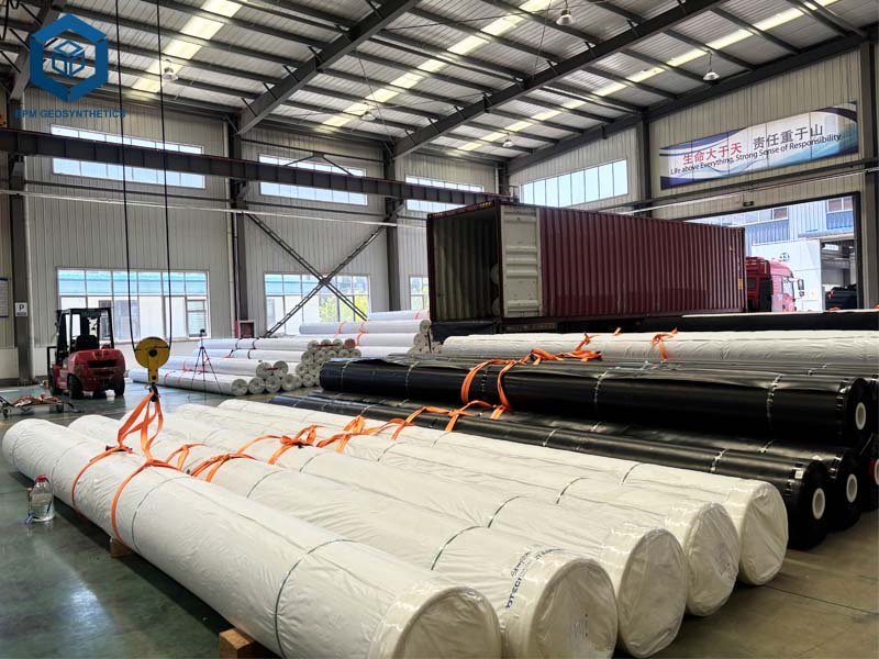 Loading of BPM Geomembrane Liner