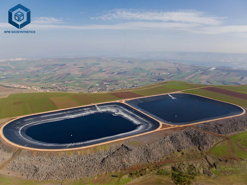60 Mil HDPE Pond Liner Installation for Reservoir