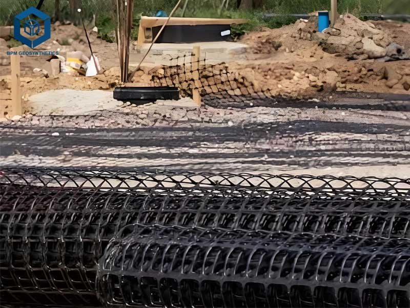 Geogrid Suppliers Plastic Geogrid Mesh for Slope Stabilization