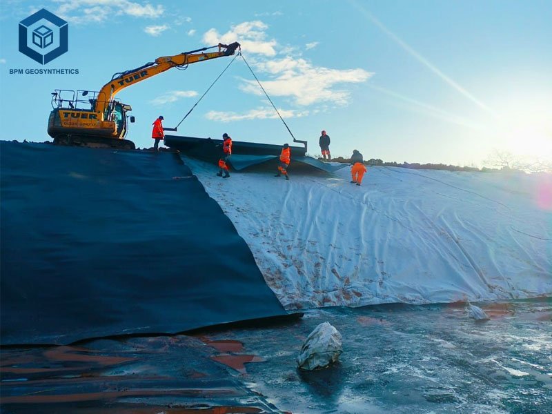 HDPE Geomembrane Installation for Waterproofing Projects HDPE Geomembrane Installation for Waterproofing Projects